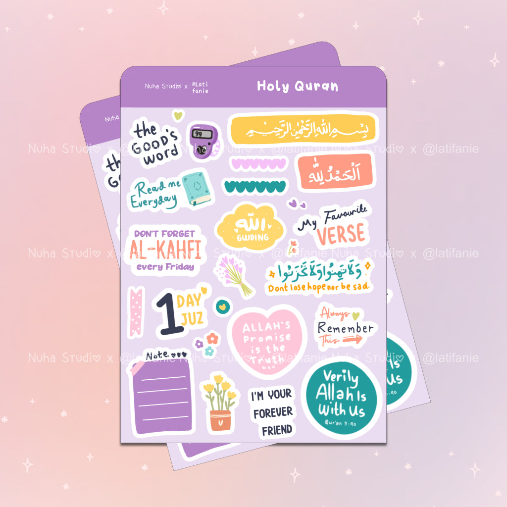 STICKER SHEET by Latifanie | Holy Quran Kahfi