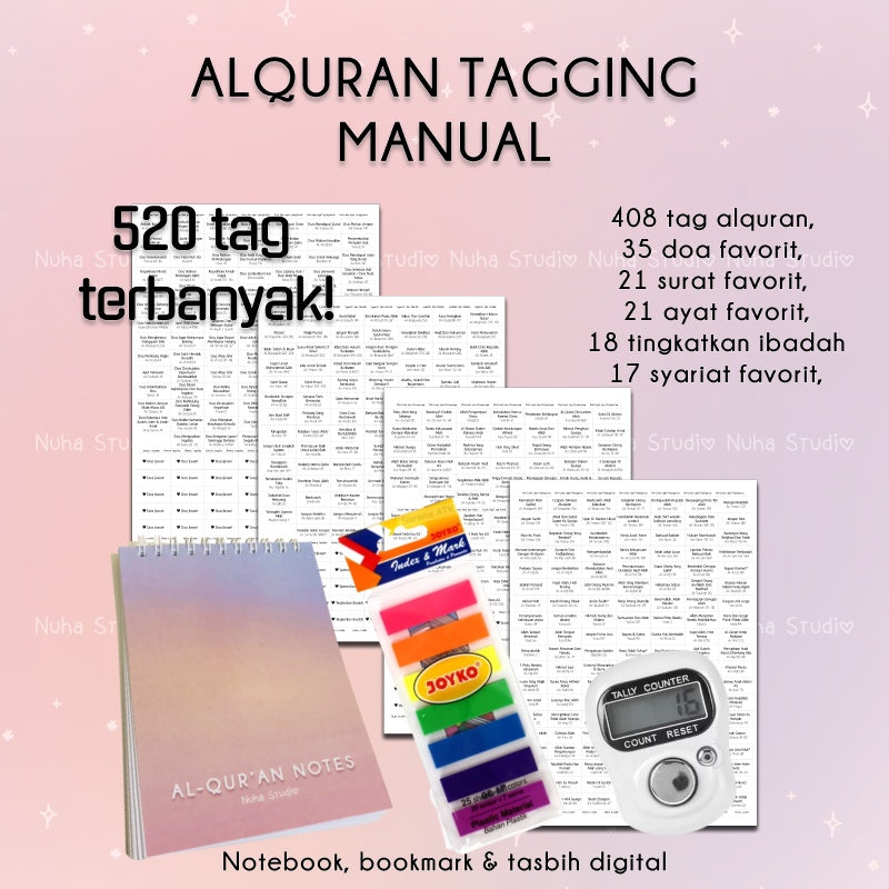 QURAN TAGGING KIT - Al-Quran Sticker Set by Nuha Studio